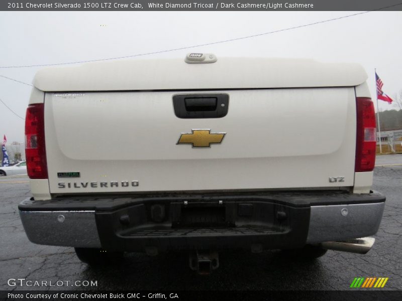White Diamond Tricoat / Dark Cashmere/Light Cashmere 2011 Chevrolet Silverado 1500 LTZ Crew Cab