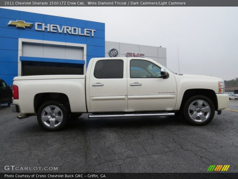 White Diamond Tricoat / Dark Cashmere/Light Cashmere 2011 Chevrolet Silverado 1500 LTZ Crew Cab