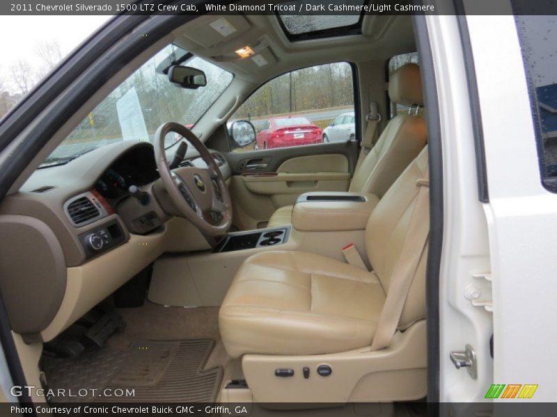 White Diamond Tricoat / Dark Cashmere/Light Cashmere 2011 Chevrolet Silverado 1500 LTZ Crew Cab