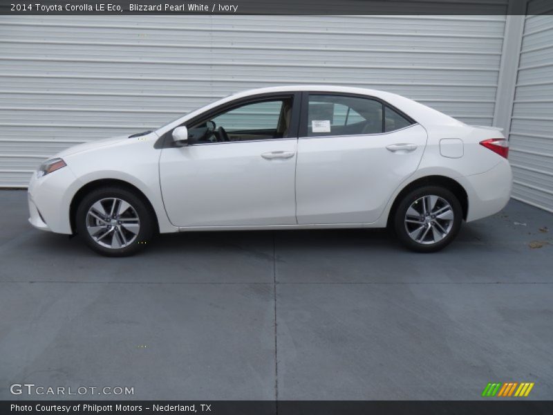Blizzard Pearl White / Ivory 2014 Toyota Corolla LE Eco