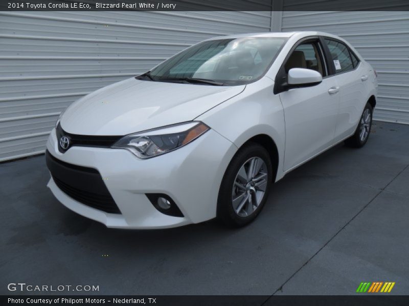 Blizzard Pearl White / Ivory 2014 Toyota Corolla LE Eco