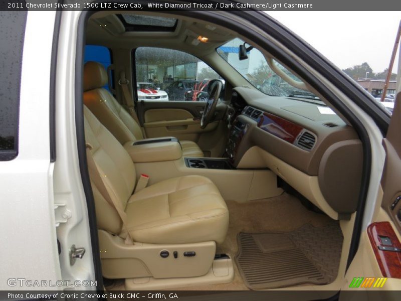White Diamond Tricoat / Dark Cashmere/Light Cashmere 2011 Chevrolet Silverado 1500 LTZ Crew Cab