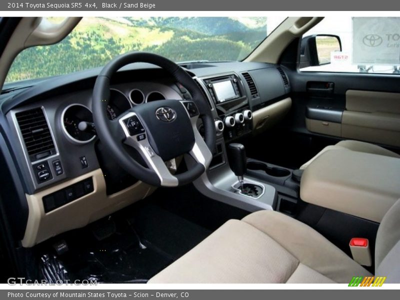 Sand Beige Interior - 2014 Sequoia SR5 4x4 