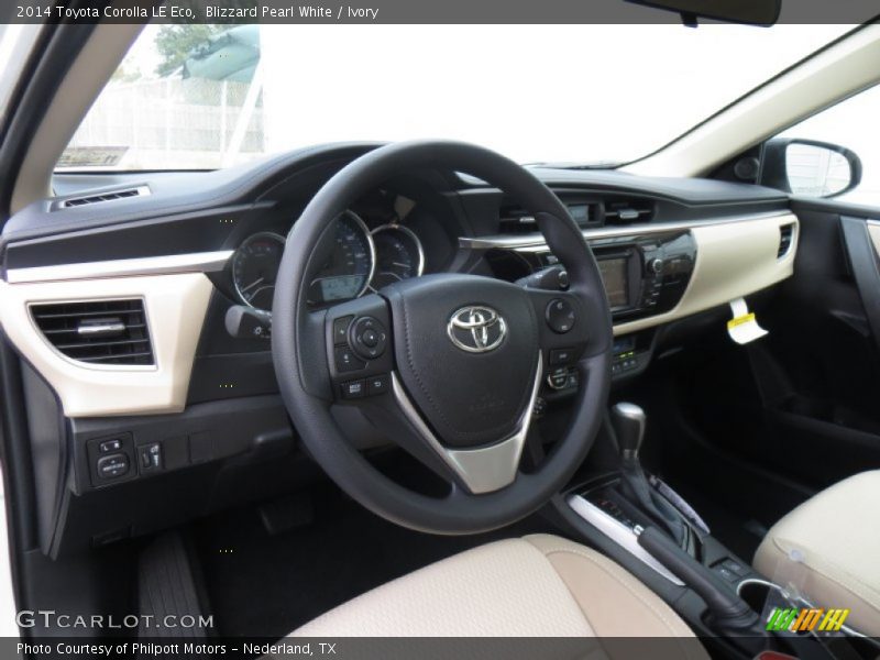 Blizzard Pearl White / Ivory 2014 Toyota Corolla LE Eco
