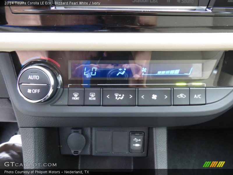 Blizzard Pearl White / Ivory 2014 Toyota Corolla LE Eco