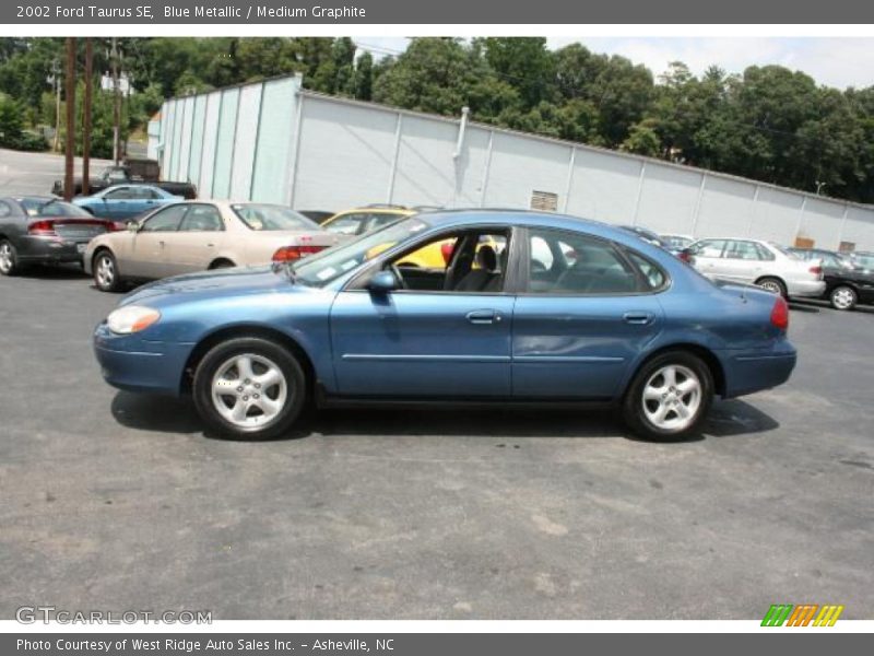 Blue Metallic / Medium Graphite 2002 Ford Taurus SE