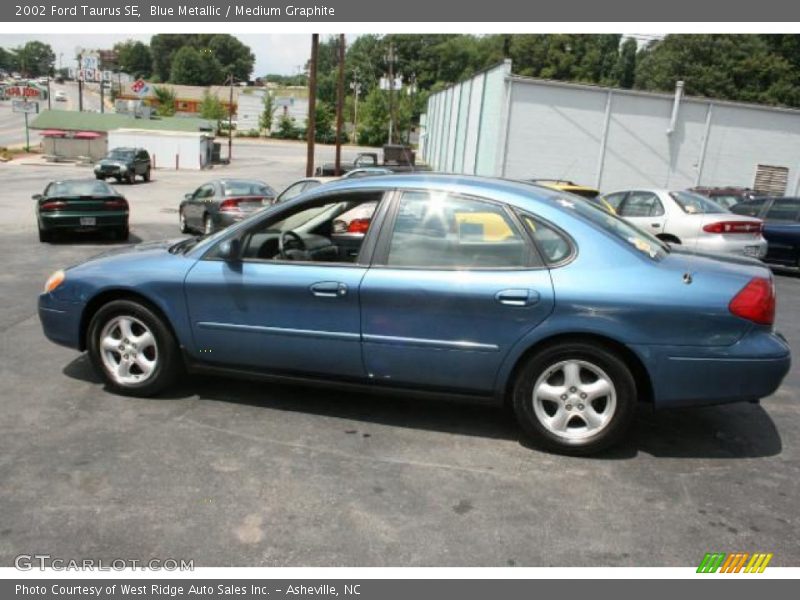 Blue Metallic / Medium Graphite 2002 Ford Taurus SE