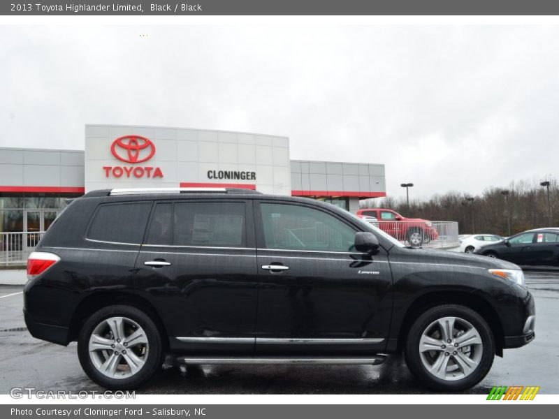 Black / Black 2013 Toyota Highlander Limited