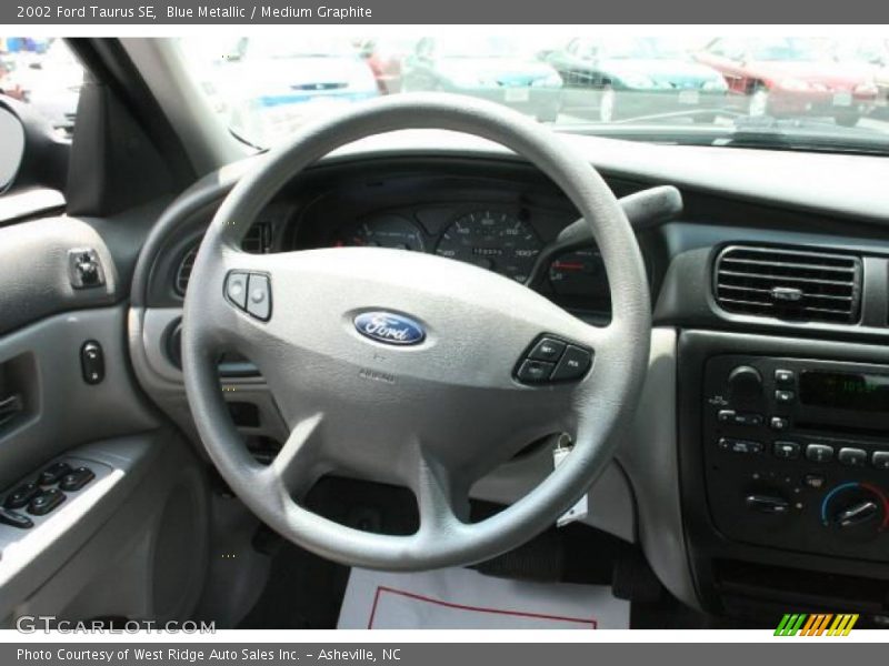 Blue Metallic / Medium Graphite 2002 Ford Taurus SE