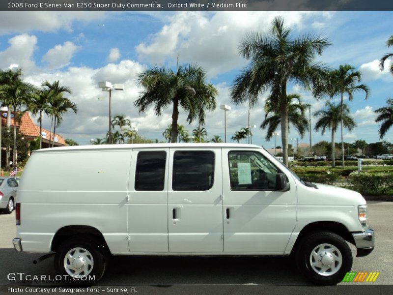 Oxford White / Medium Flint 2008 Ford E Series Van E250 Super Duty Commericial