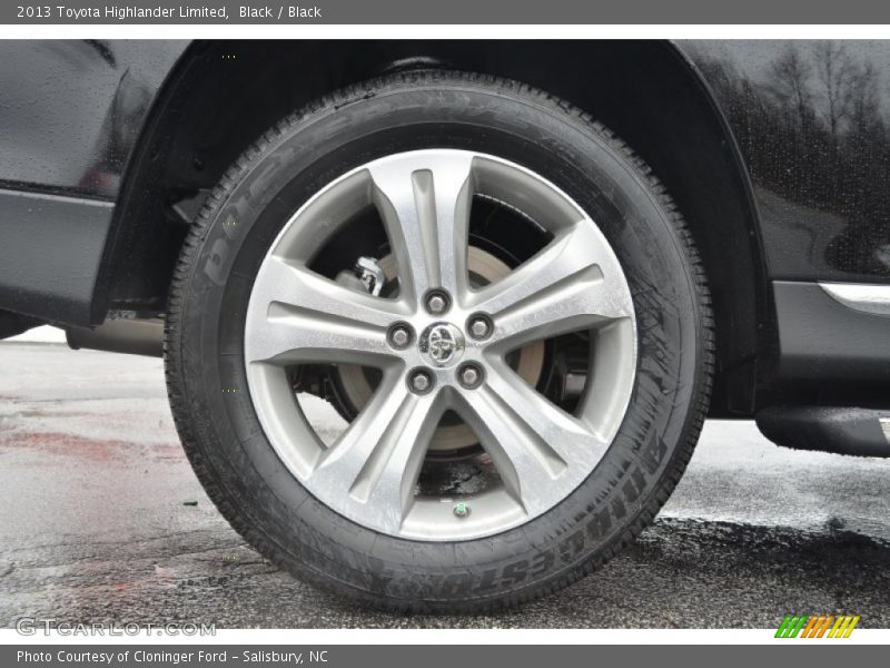 Black / Black 2013 Toyota Highlander Limited