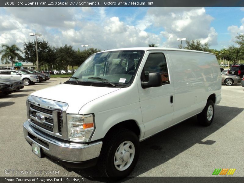 Oxford White / Medium Flint 2008 Ford E Series Van E250 Super Duty Commericial