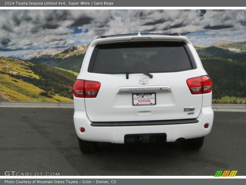 Super White / Sand Beige 2014 Toyota Sequoia Limited 4x4