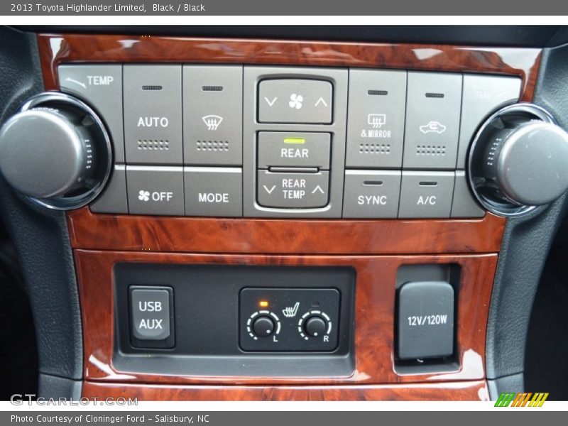 Black / Black 2013 Toyota Highlander Limited