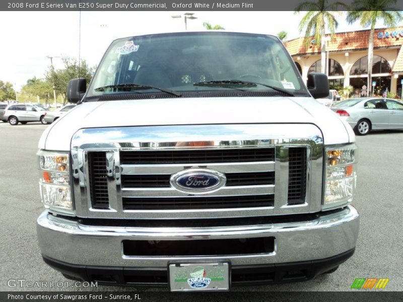 Oxford White / Medium Flint 2008 Ford E Series Van E250 Super Duty Commericial