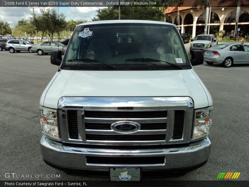 Oxford White / Medium Flint 2008 Ford E Series Van E250 Super Duty Commericial