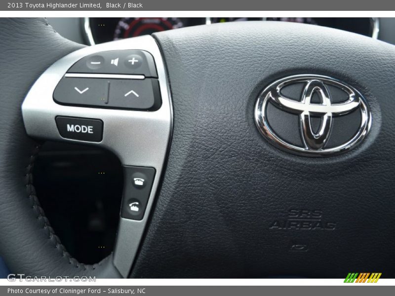 Black / Black 2013 Toyota Highlander Limited