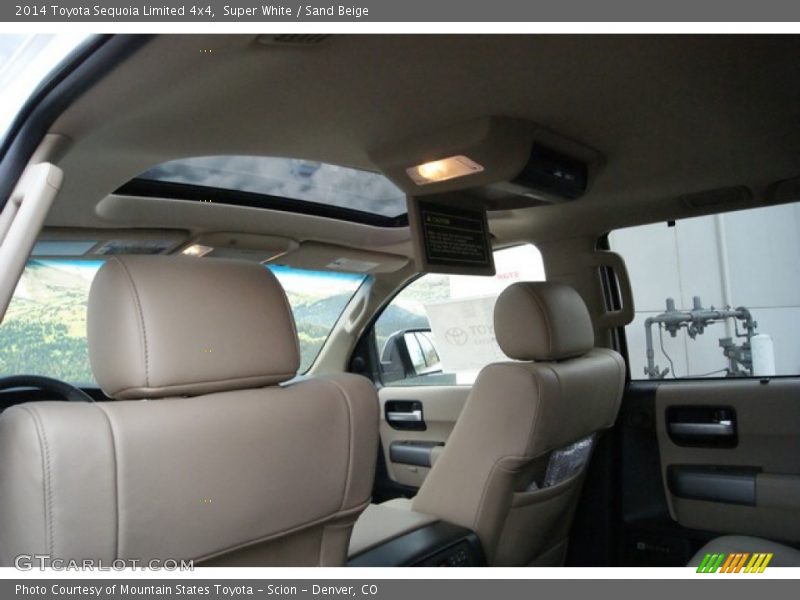 Super White / Sand Beige 2014 Toyota Sequoia Limited 4x4