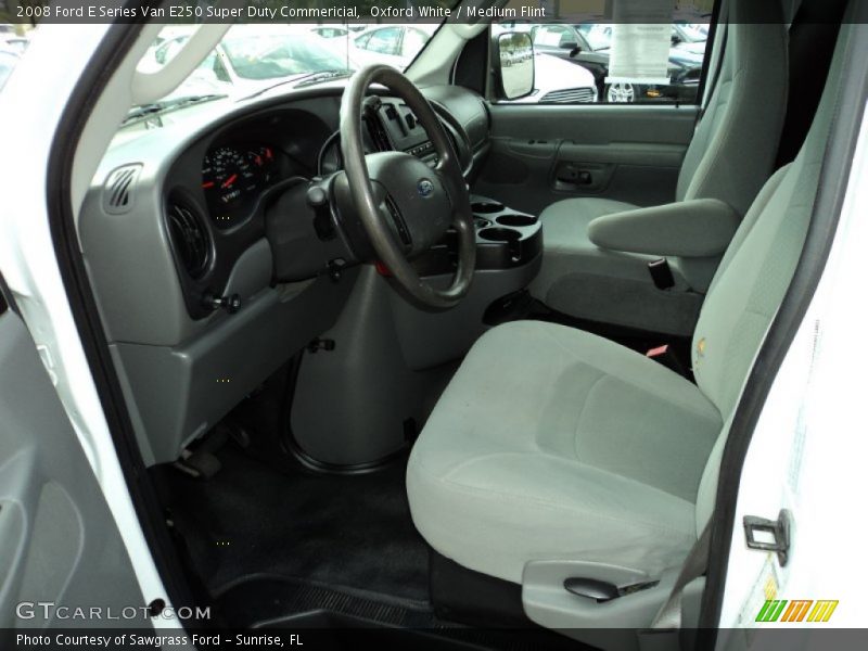 Oxford White / Medium Flint 2008 Ford E Series Van E250 Super Duty Commericial