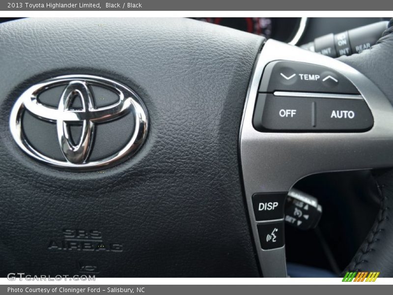 Black / Black 2013 Toyota Highlander Limited