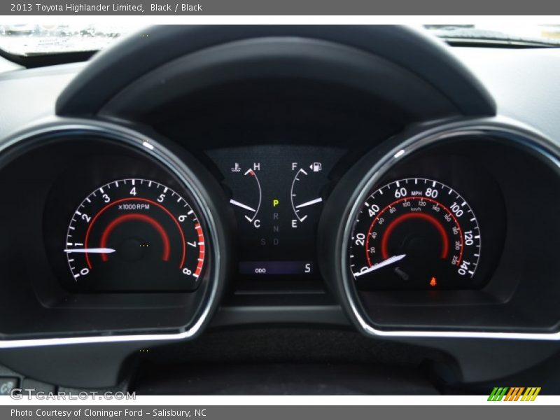 Black / Black 2013 Toyota Highlander Limited
