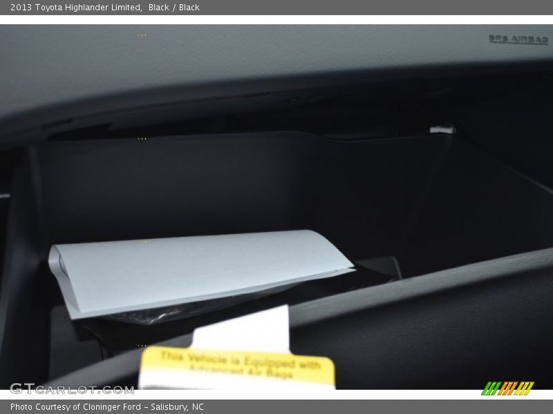 Black / Black 2013 Toyota Highlander Limited