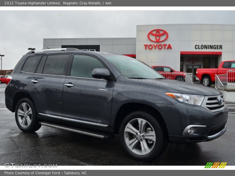 Magnetic Gray Metallic / Ash 2013 Toyota Highlander Limited