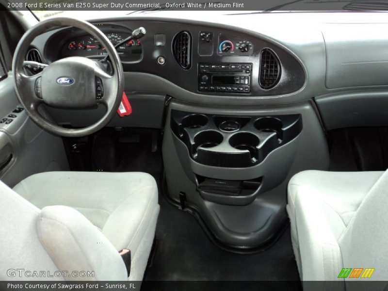Oxford White / Medium Flint 2008 Ford E Series Van E250 Super Duty Commericial
