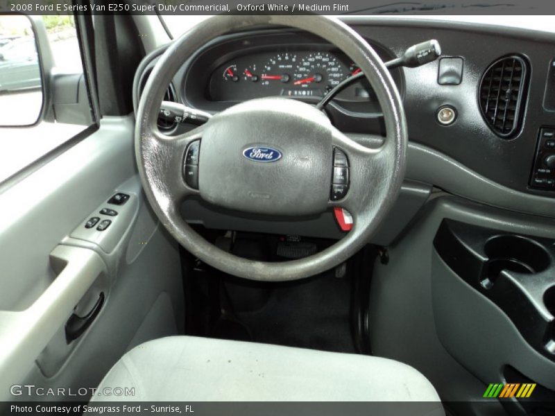 Oxford White / Medium Flint 2008 Ford E Series Van E250 Super Duty Commericial