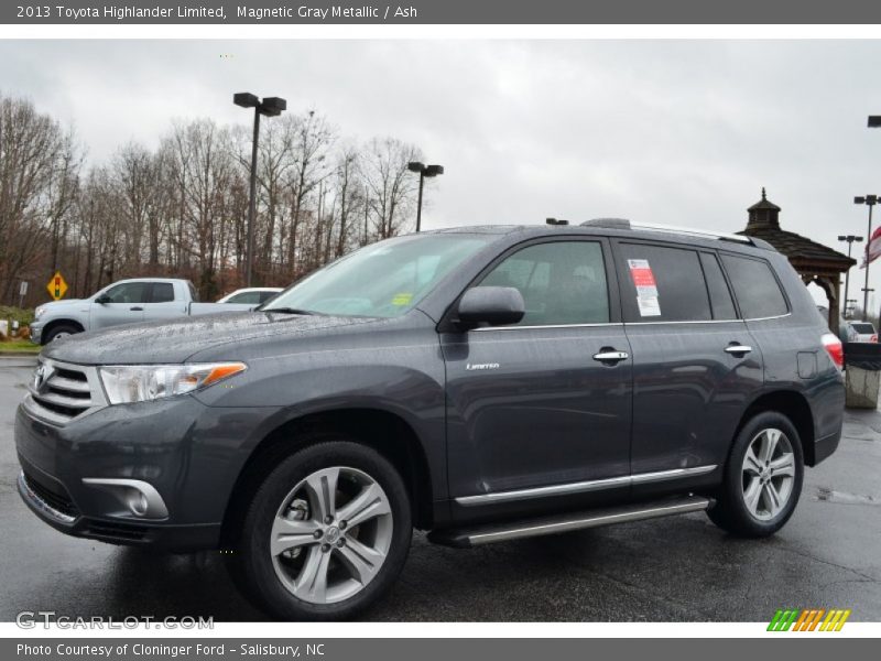 Magnetic Gray Metallic / Ash 2013 Toyota Highlander Limited