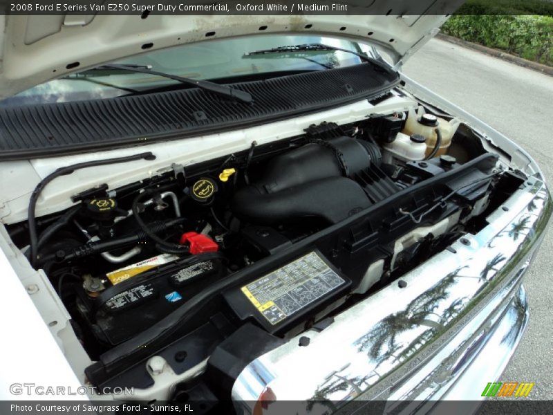 Oxford White / Medium Flint 2008 Ford E Series Van E250 Super Duty Commericial