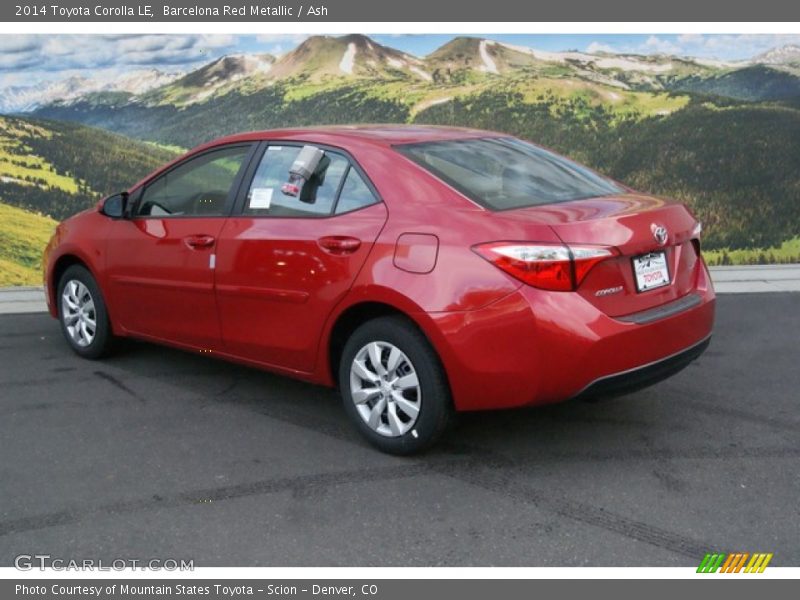 Barcelona Red Metallic / Ash 2014 Toyota Corolla LE