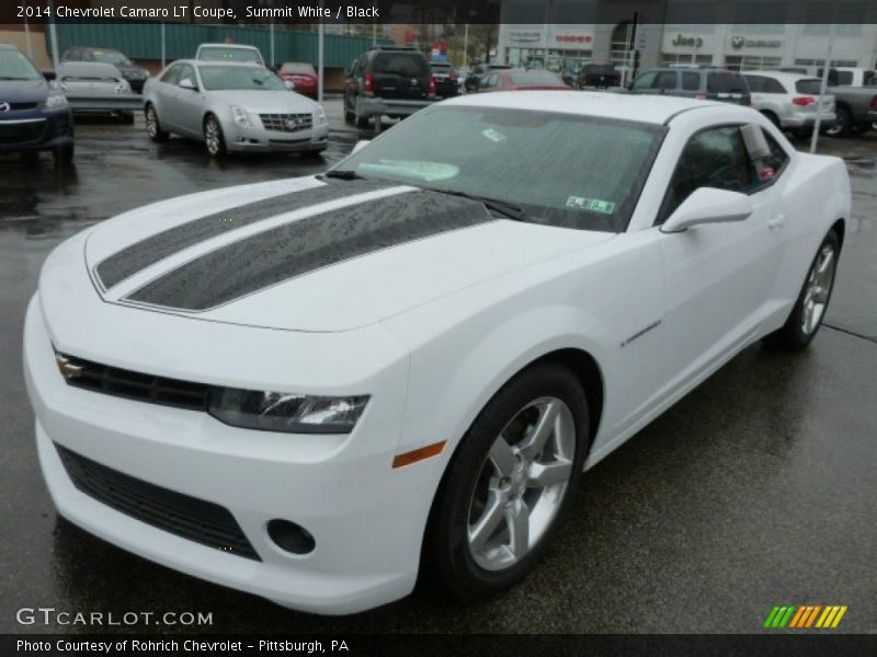 Summit White / Black 2014 Chevrolet Camaro LT Coupe