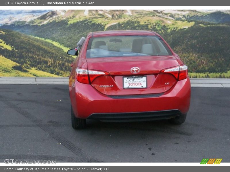 Barcelona Red Metallic / Ash 2014 Toyota Corolla LE