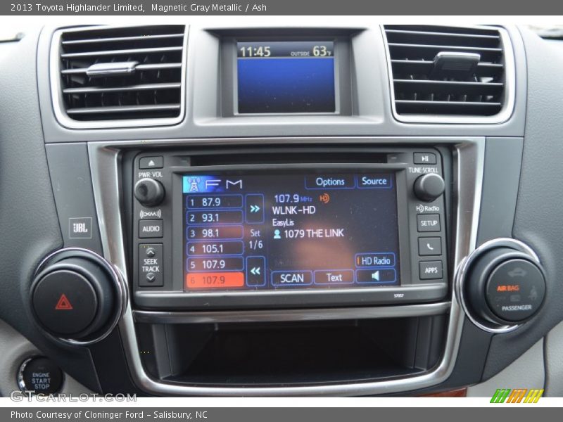 Magnetic Gray Metallic / Ash 2013 Toyota Highlander Limited