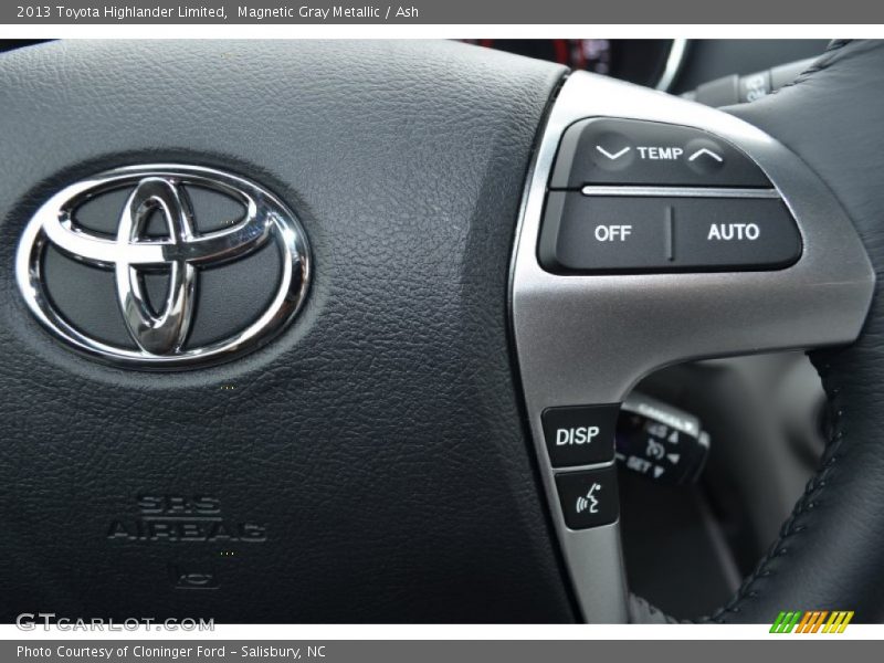 Magnetic Gray Metallic / Ash 2013 Toyota Highlander Limited