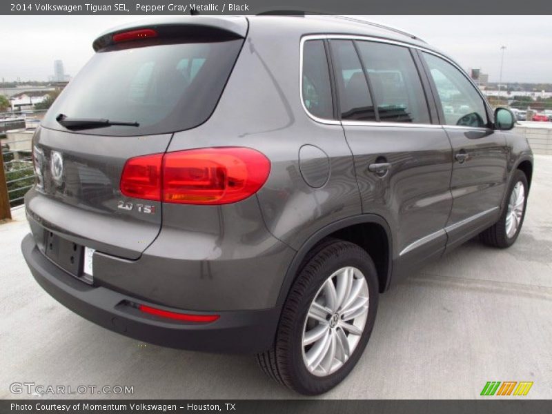 Pepper Gray Metallic / Black 2014 Volkswagen Tiguan SEL
