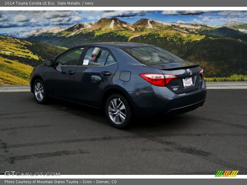 Slate Metallic / Ivory 2014 Toyota Corolla LE Eco