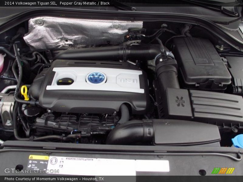 Pepper Gray Metallic / Black 2014 Volkswagen Tiguan SEL