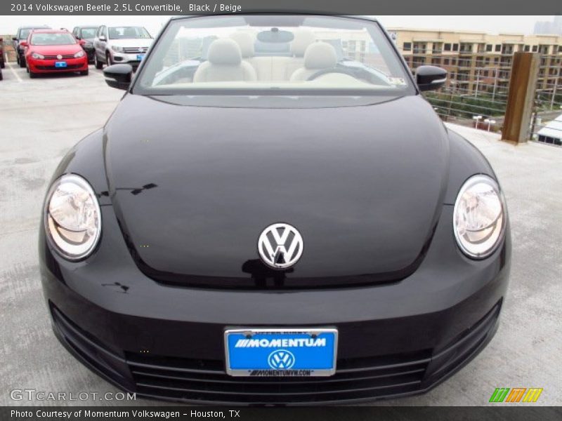 Black / Beige 2014 Volkswagen Beetle 2.5L Convertible