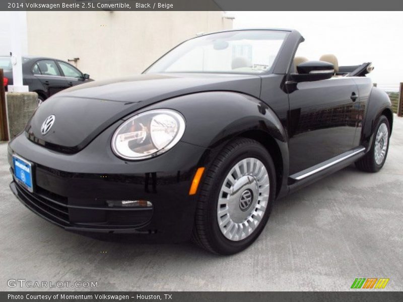 Black / Beige 2014 Volkswagen Beetle 2.5L Convertible