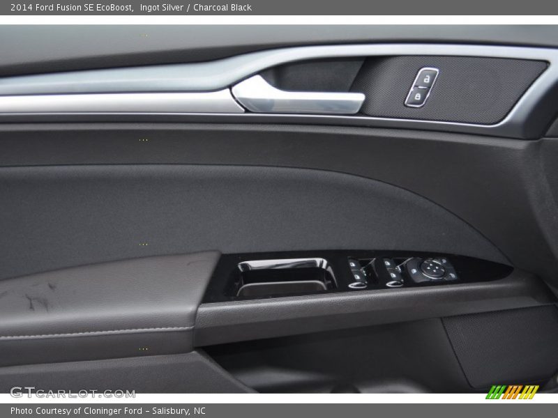 Ingot Silver / Charcoal Black 2014 Ford Fusion SE EcoBoost
