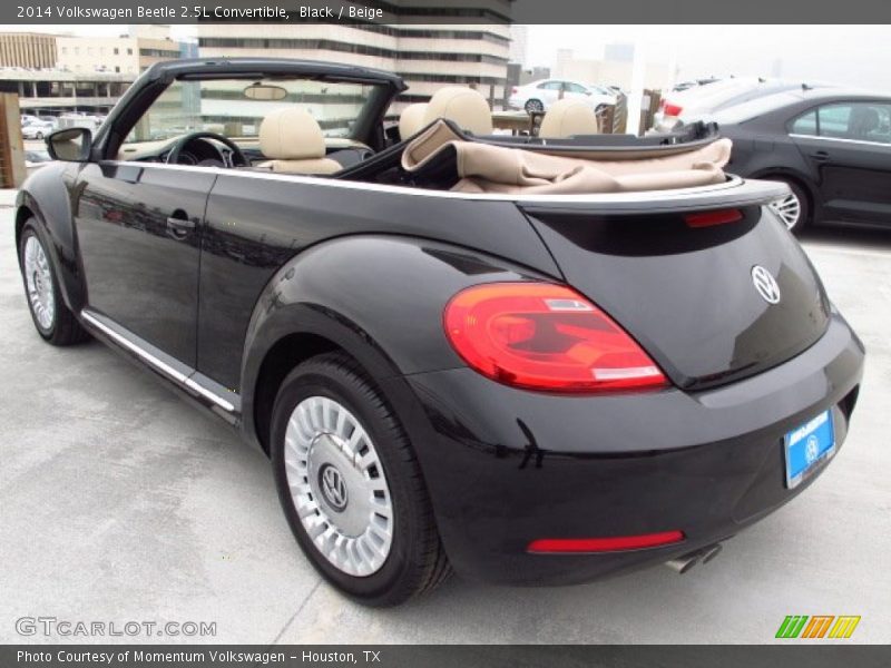Black / Beige 2014 Volkswagen Beetle 2.5L Convertible
