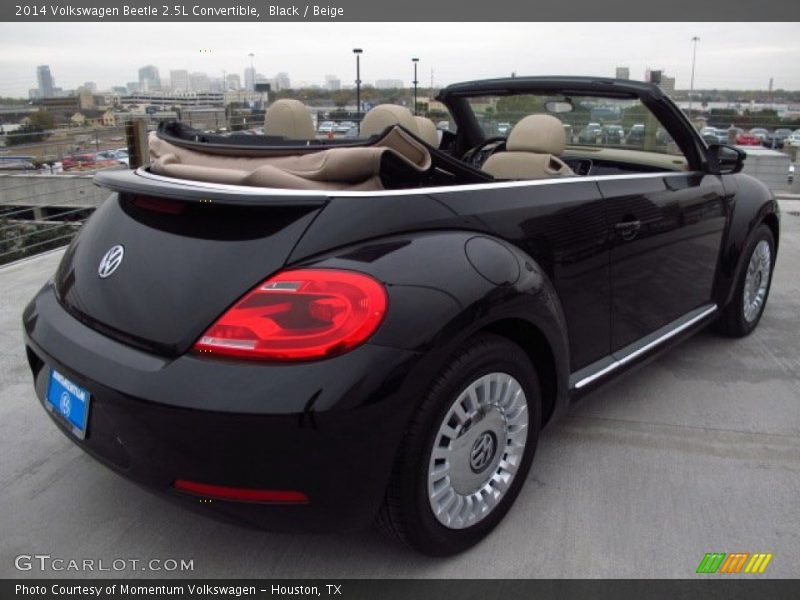 Black / Beige 2014 Volkswagen Beetle 2.5L Convertible