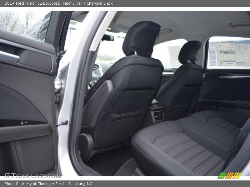 Ingot Silver / Charcoal Black 2014 Ford Fusion SE EcoBoost