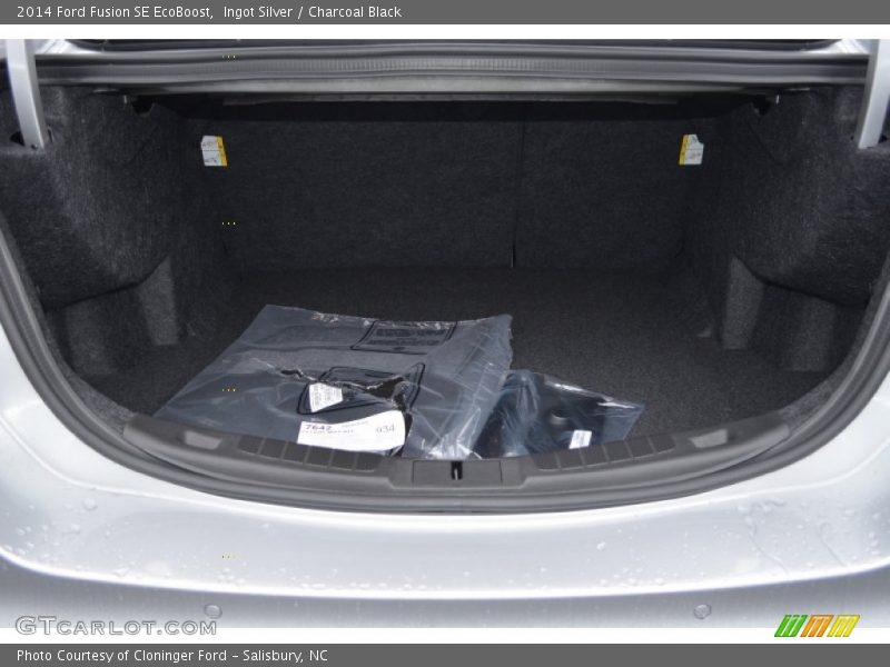 Ingot Silver / Charcoal Black 2014 Ford Fusion SE EcoBoost