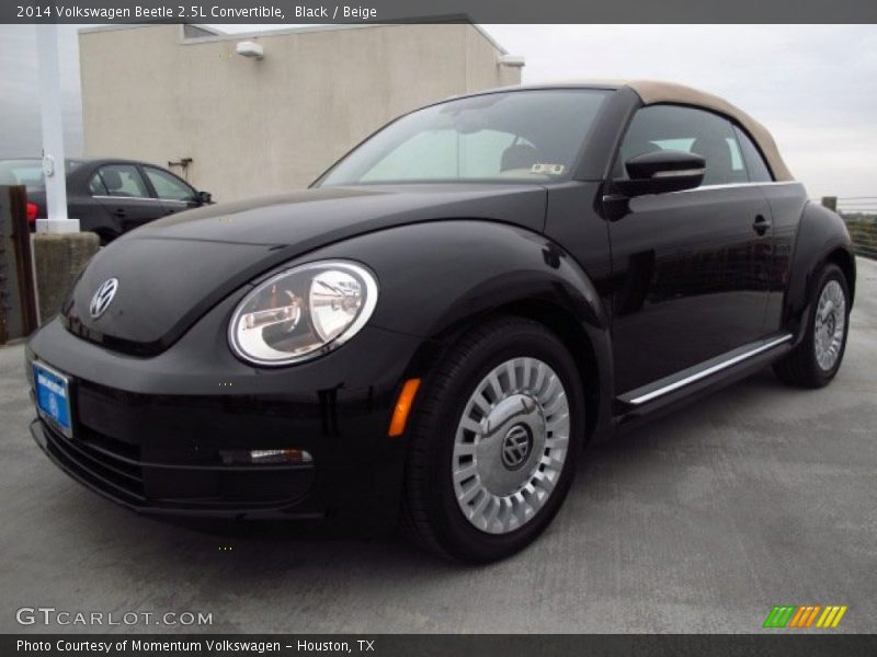 Black / Beige 2014 Volkswagen Beetle 2.5L Convertible