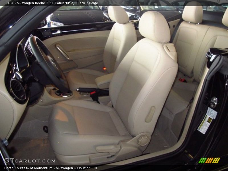 Black / Beige 2014 Volkswagen Beetle 2.5L Convertible