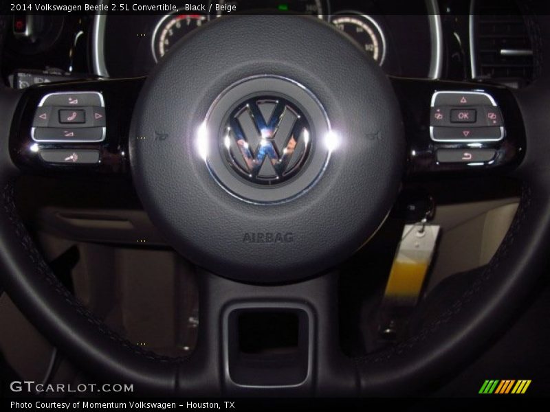 Black / Beige 2014 Volkswagen Beetle 2.5L Convertible