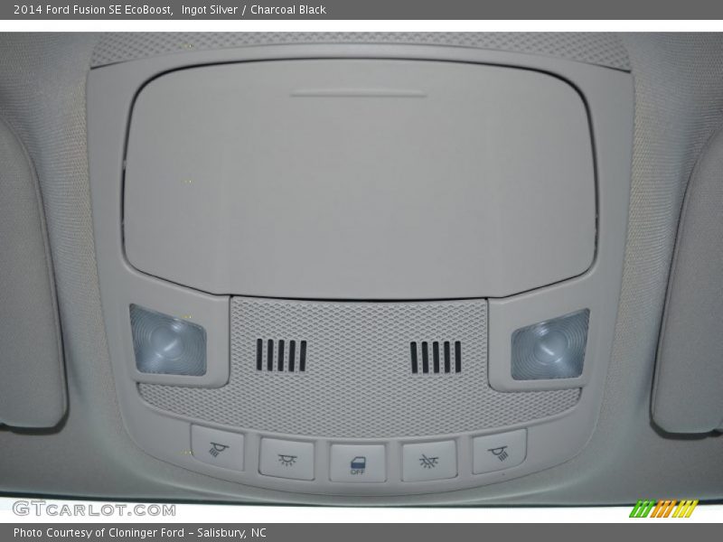 Ingot Silver / Charcoal Black 2014 Ford Fusion SE EcoBoost